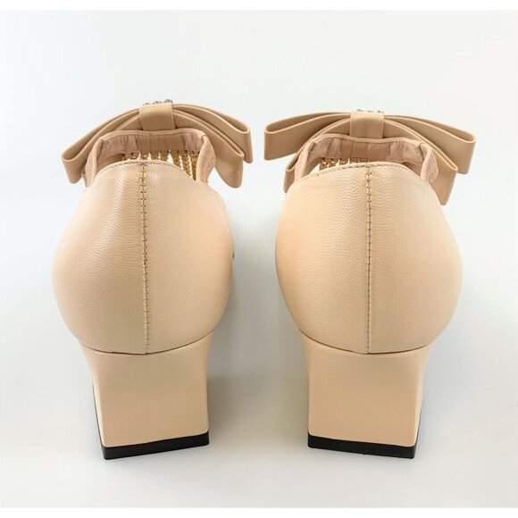 NIB Gucci chain-trimmed Mary-Jane pumps Size 39 - Picture 4 of 8